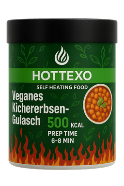 Self-heating food